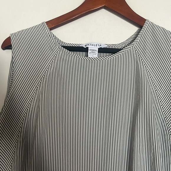 Athleta Gray and White Striped Tank Top - Picture 2 of 9